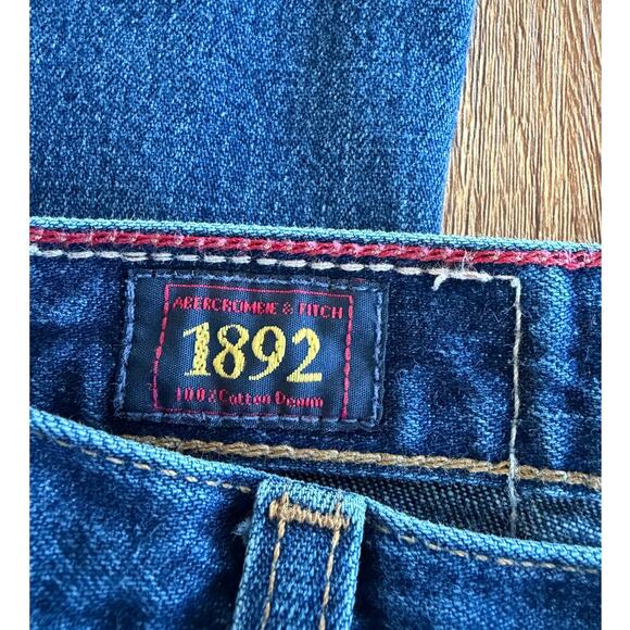 Vtg Abercrombie & Fitch Low-Rise Flare Jeans Size 4 Regular - Picture 3 of 8